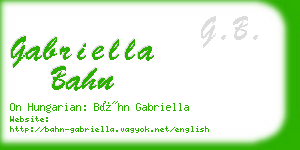 gabriella bahn business card